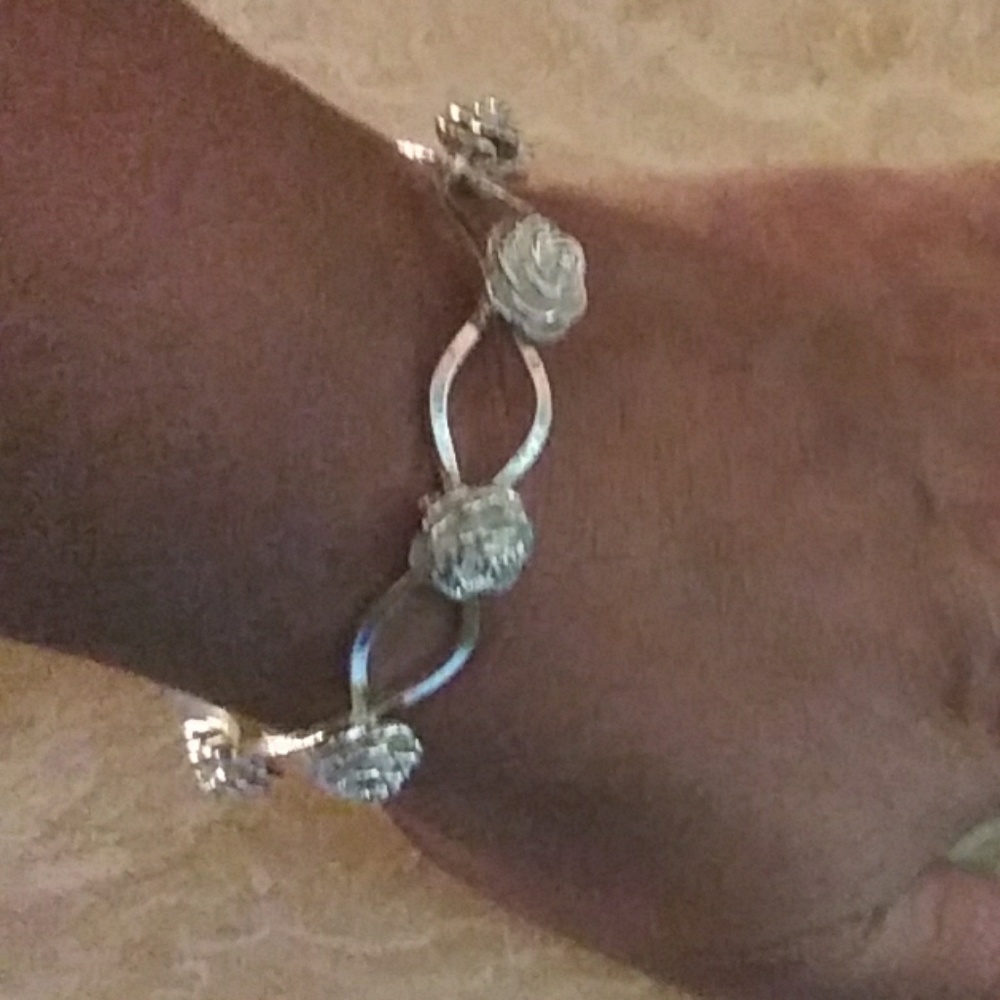 Bangle flower bracelet.